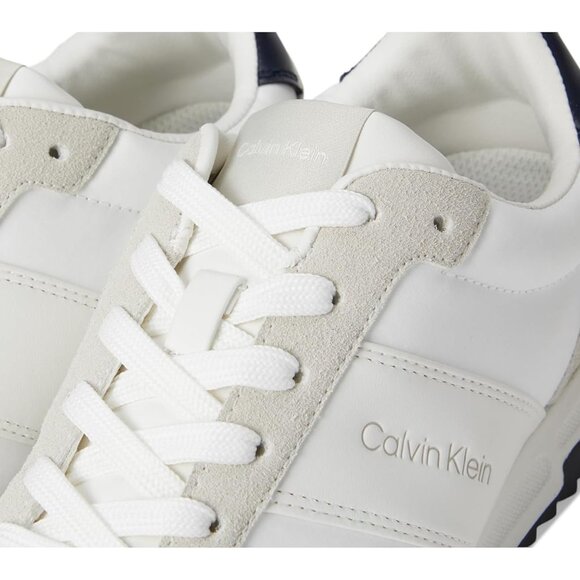 Calvin Klein Men’s Granit Sneakers Shoes White Ivory, Size 11.5 (New) main image 4